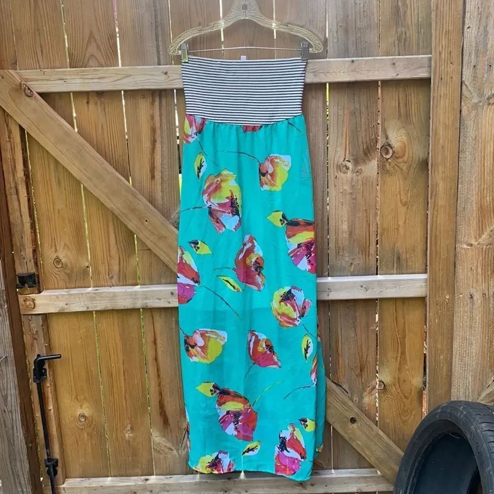 Strapless maxi dress sz. M